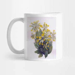 Cowslips watercolour painting Mug